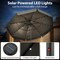 Polyester Solar LED 3-Tier Patio Umbrella with Tilt and 10x8.1 ft Shade